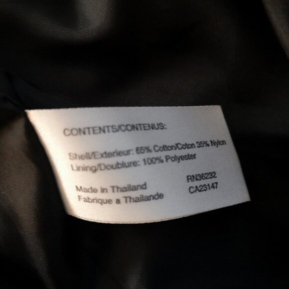 Talbots Ladies Black Fully Lined Button Closure Trench Coat - Picture 6 of 10